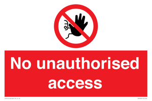 No unauthorised access